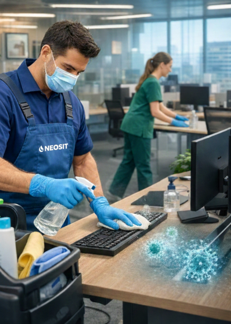 équipe de nettoyage